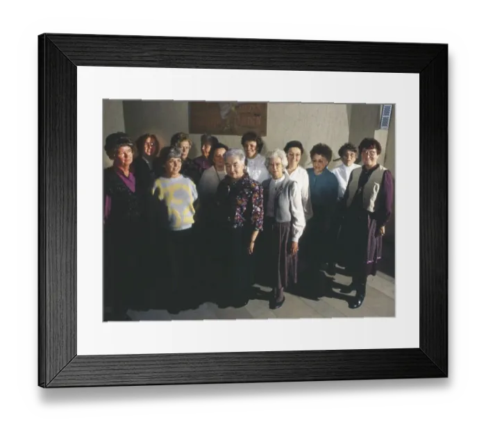 Framed Print : Ruhr area. Senior Women's Group ca. 1989 Framed Print : Ruhr area. Senior Women's Group ca. 1989