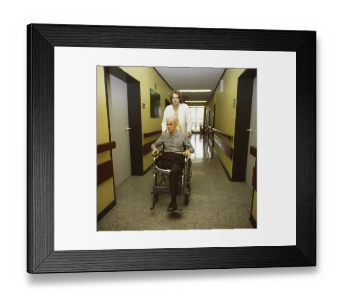 Framed Print : Ruhr area. Senior citizens in a retirement home