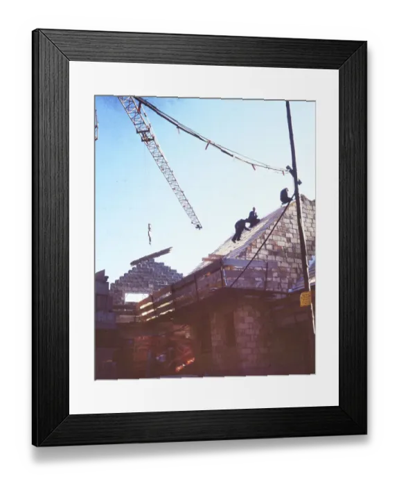 Framed Print : Iserlohn. Construction. Building project