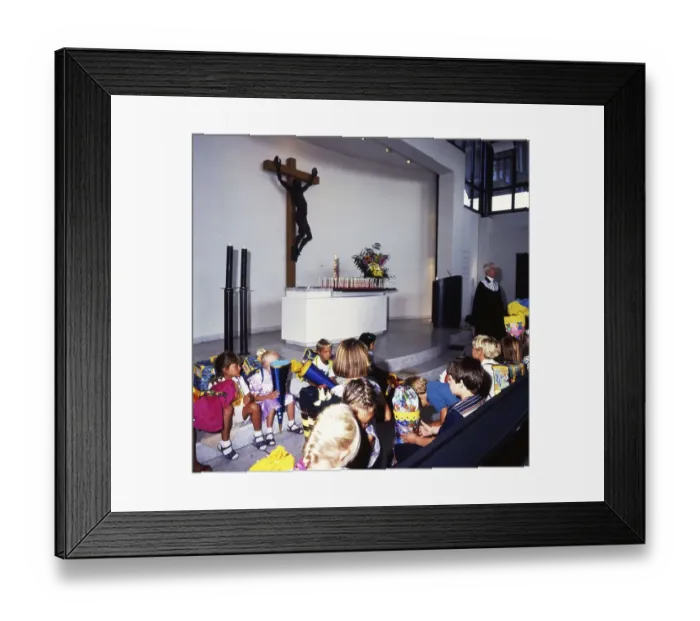Framed Print : Arnum / Hemmingen: The enrolment of the first-year pupils on 05