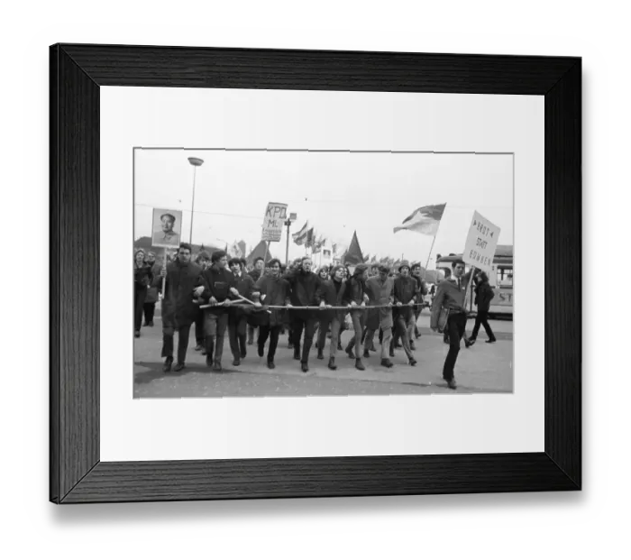 Framed Print : The Easter March 1968, Germany