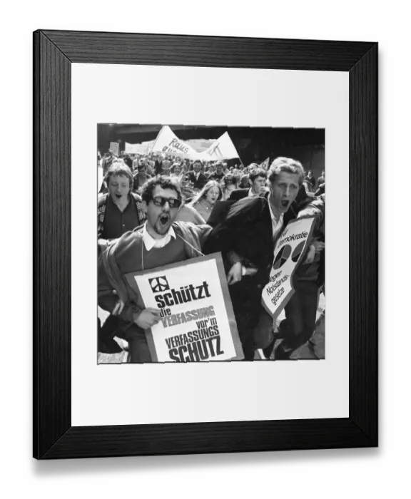 Framed Print : The Easter March 1968, Germany