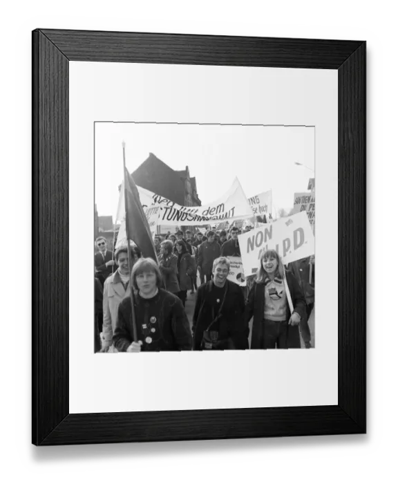 Framed Print : The Easter March 1968, Germany Framed Print : The Easter March 1968, Germany