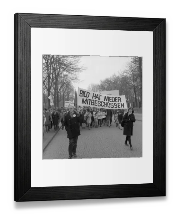 Framed Print : The Easter March 1968, Germany