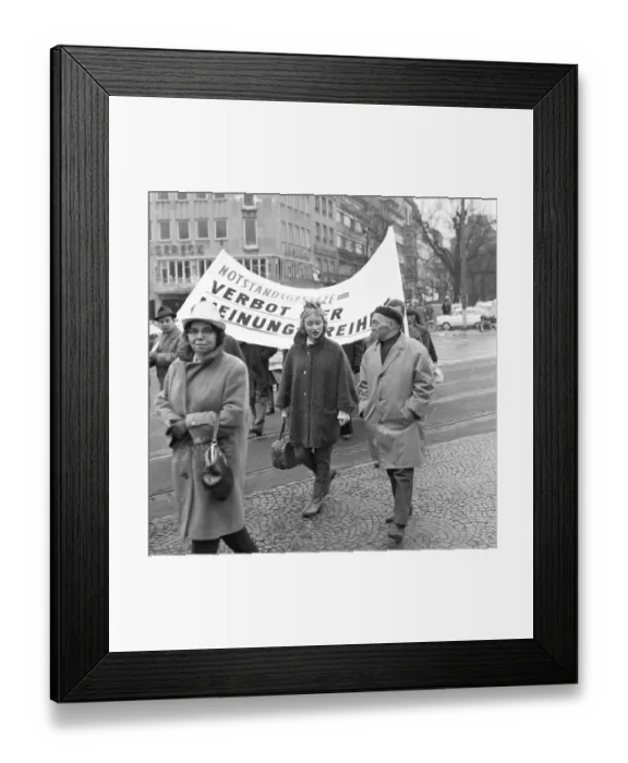 Framed Print : The Easter March 1968, Germany