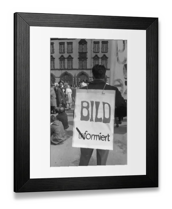 Framed Print : The Easter March 1968, Germany