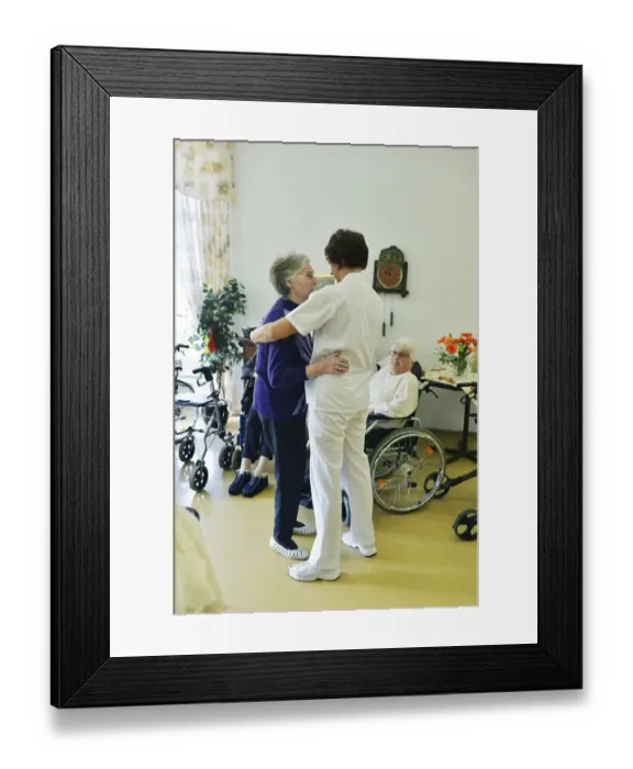 Framed Print : Exemplary care in old people's homes Framed Print : Exemplary care in old people's homes