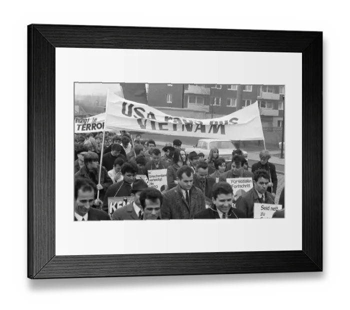 Framed Print : The Easter March 1969, here in Essen on 5 Framed Print : The Easter March 1969, here in Essen on 5