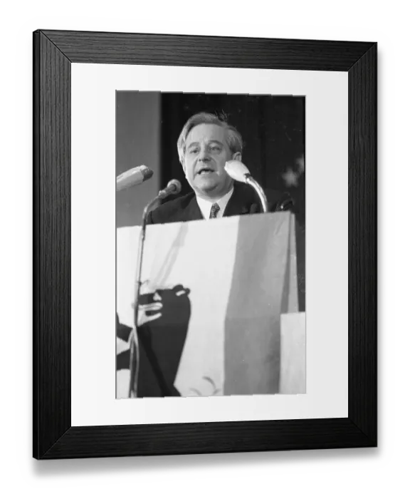 Framed Print : The expellees see a danger for Germany and Europe