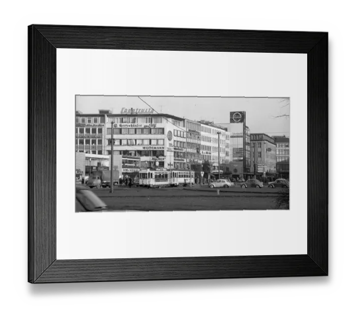 Framed Print : In 1954, there were still numerous precarious flats in barracks Framed Print : In 1954, there were still numerous precarious flats in barracks