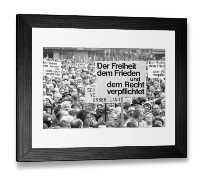 Framed Print : The Sudeten German Day, here in Nuremberg on 1