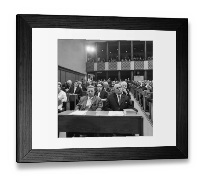 Framed Print : The re-election of North Rhine-Westphalia State Premier Franz Meyers (CDU)