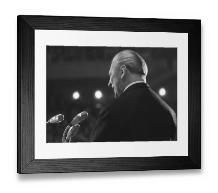 Framed Print : Federal Chancellor Kurt-Georg Kiesinger in 1969 opening the campaign for the 1969 federal election in his constituency Framed Print : Federal Chancellor Kurt-Georg Kiesinger in 1969 opening the campaign for the 1969 federal election in his constituency
