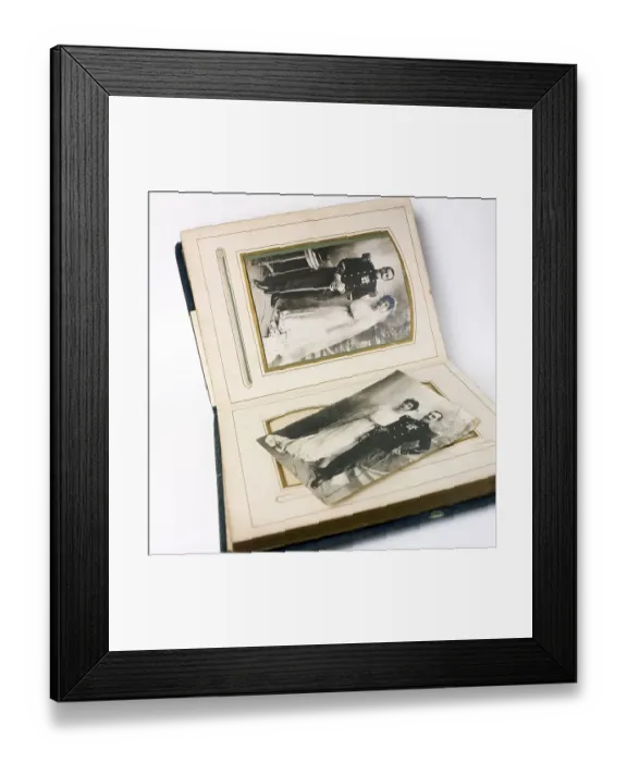 Framed Print : Old photo album Framed Print : Old photo album