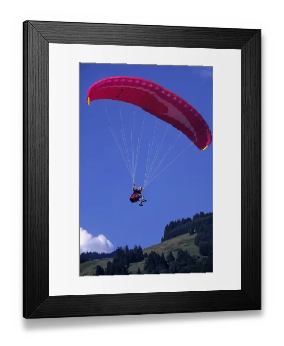 Framed Print : Paragliding, Skysurfing Framed Print : Paragliding, Skysurfing