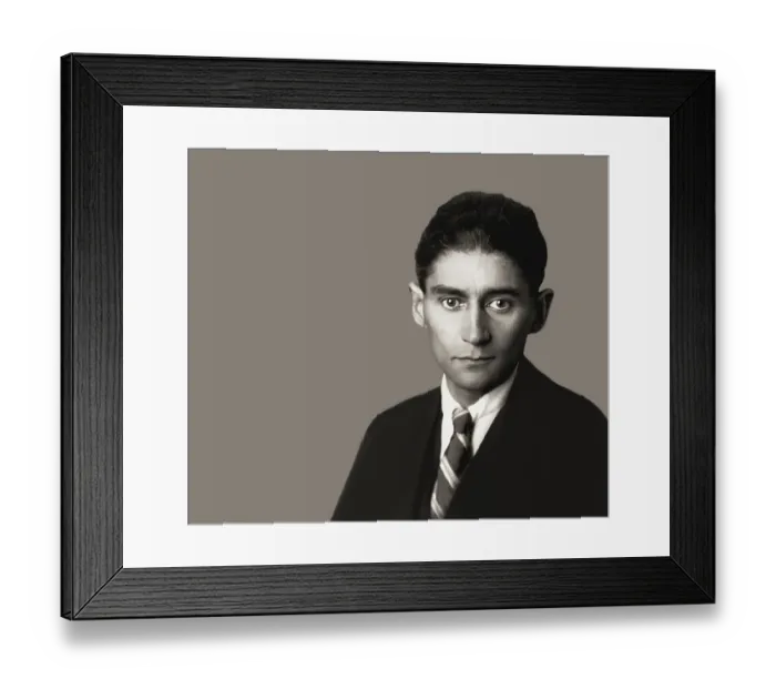 Framed Print : Portrait of Franz Kafka, 1883 - 1924 Framed Print : Portrait of Franz Kafka, 1883 - 1924