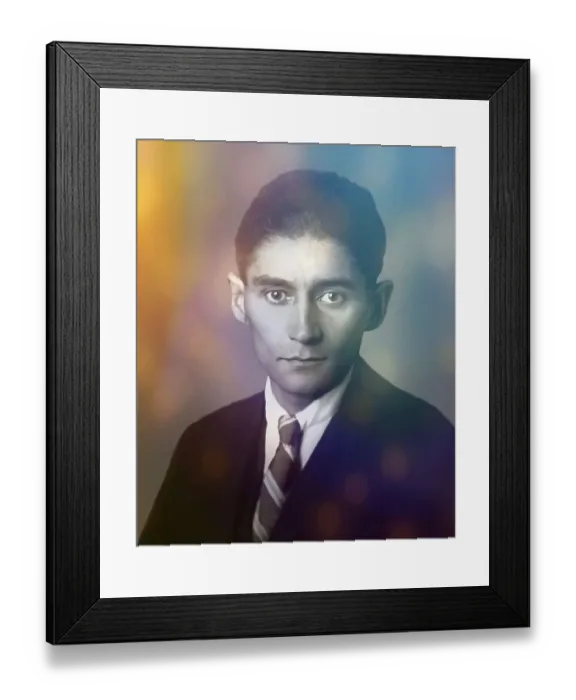 Framed Print : Portrait of Franz Kafka, 1883 - 1924 Framed Print : Portrait of Franz Kafka, 1883 - 1924