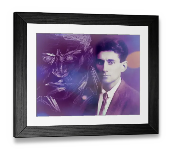 Framed Print : Portrait of Franz Kafka, 1883 - 1924 Framed Print : Portrait of Franz Kafka, 1883 - 1924