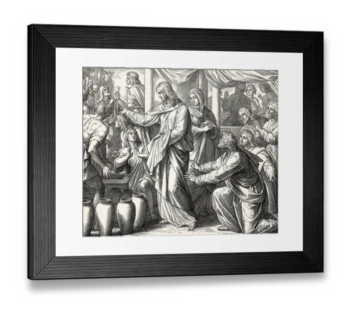 Framed Print : Wedding at Cana, New Testament Framed Print : Wedding at Cana, New Testament