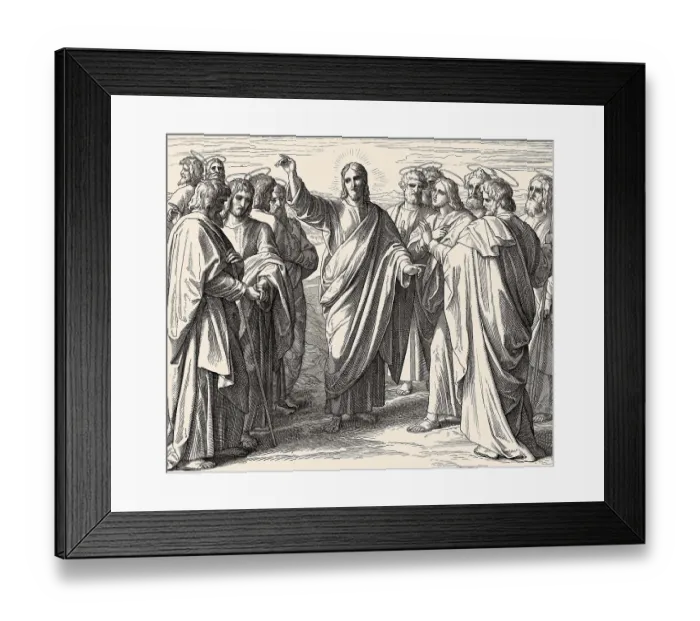 Framed Print : Jesus Sends out the Twelve Disciples Framed Print : Jesus Sends out the Twelve Disciples