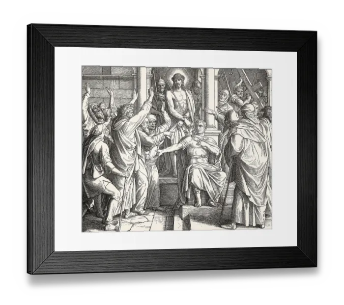 Framed Print : Jesus Delivered To Be Crucified by Pontius Pilate