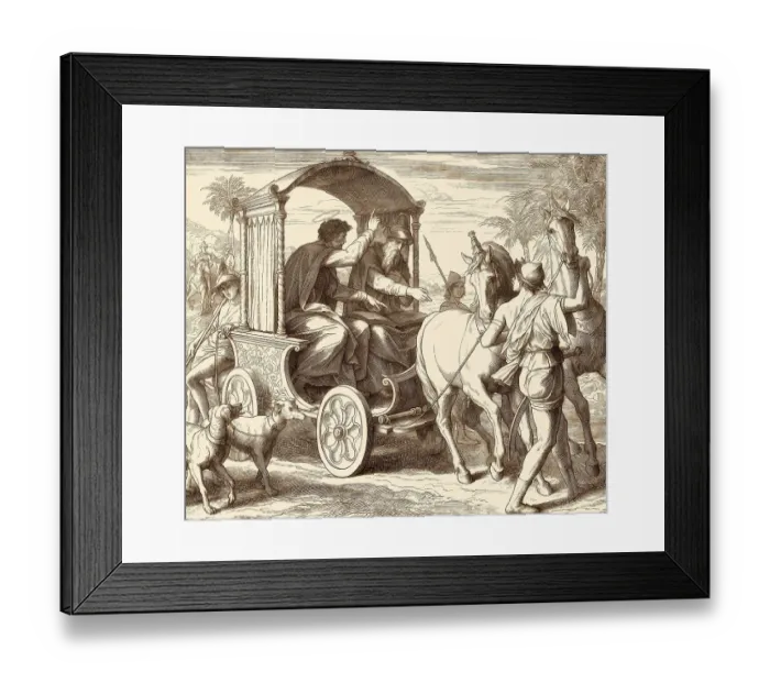 Framed Print : Philip the Evangelist and the Ethiopian Eunuch