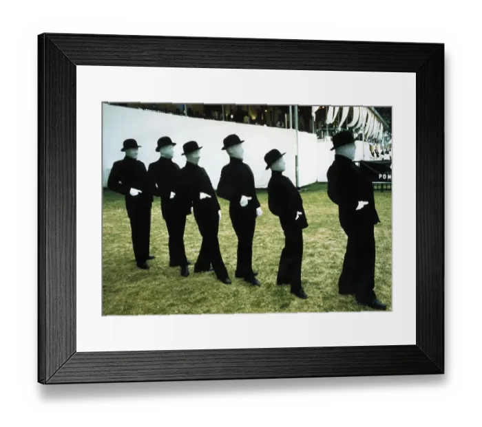 Framed Print : Disguised group of men, England, Great Britain