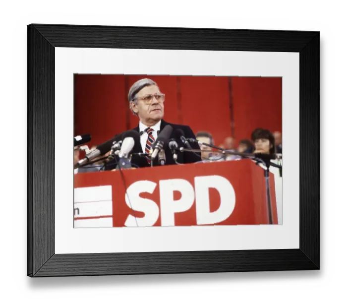 Framed Print : Dortmund. Party Congress of the Social Democratic Party of Germany (SPD) on 29