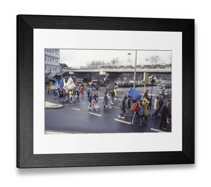 Framed Print : Ruhr area. Easter March Ruhr 86 on 30. 3. 1986 Framed Print : Ruhr area. Easter March Ruhr 86 on 30. 3. 1986