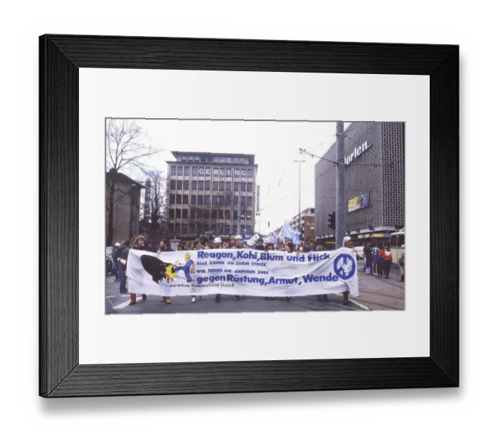 Framed Print : Ruhr area. Easter March Ruhr 86 on 30. 3. 1986 Framed Print : Ruhr area. Easter March Ruhr 86 on 30. 3. 1986