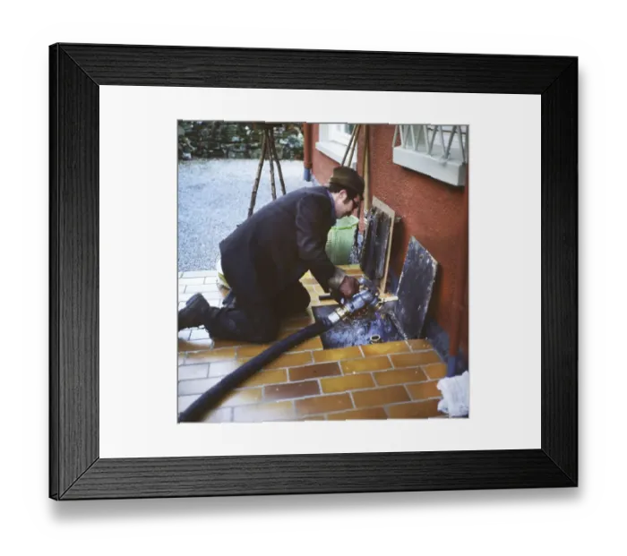 Framed Print : Iserlohn. Heating oil supply in 1981-2 Framed Print : Iserlohn. Heating oil supply in 1981-2