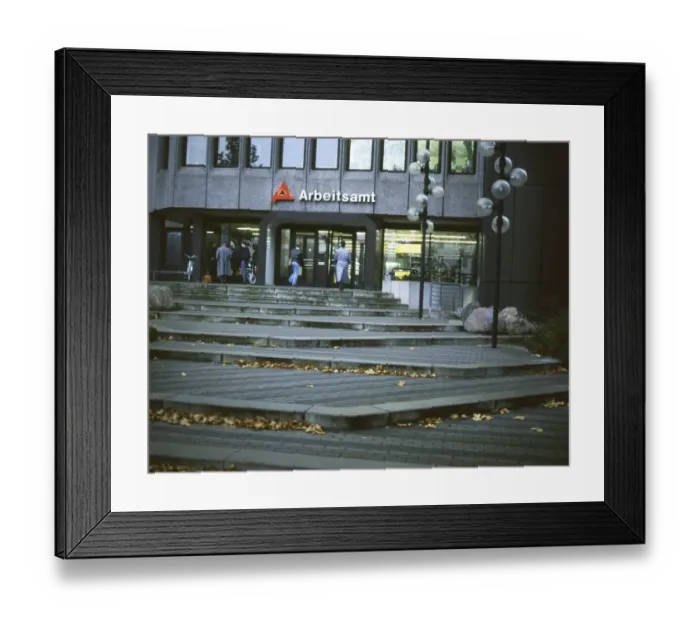 Framed Print : Oberhausen. Employment office. In the year approx