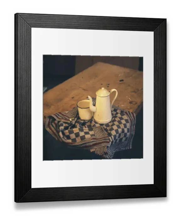 Framed Print : Ruhr area. Symbolic image of poverty among workers