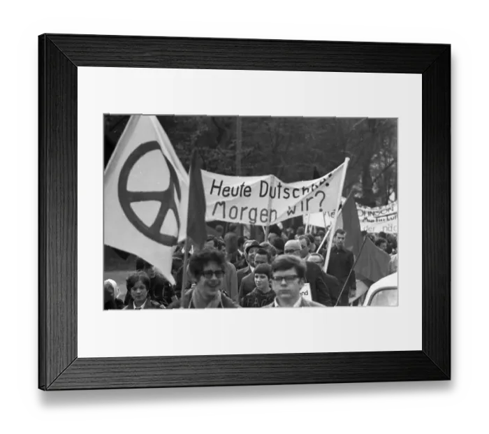 Framed Print : The Easter March 1968, Germany