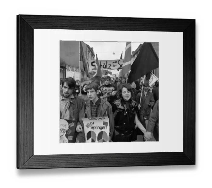 Framed Print : The Easter March 1968, Germany Framed Print : The Easter March 1968, Germany