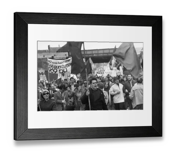 Framed Print : The Easter March 1968, Germany