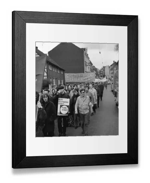 Framed Print : For disarmament and against nuclear weapons in Germany