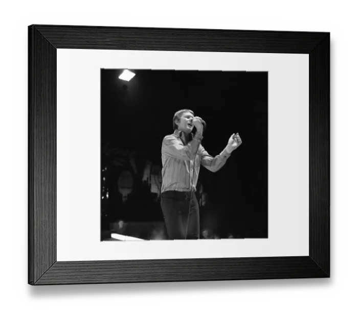 Framed Print : The show of the British pop star Graham Bonney
