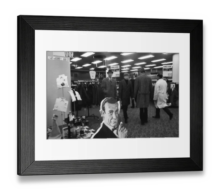 Framed Print : With the advertising fad James Bond 007