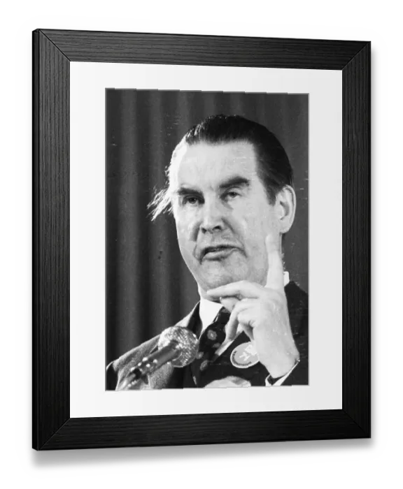 Framed Print : The 18th Party Congress of the Christian Democratic Union of Germany (CDU) was held in Duesseldorf on 25 January 1971