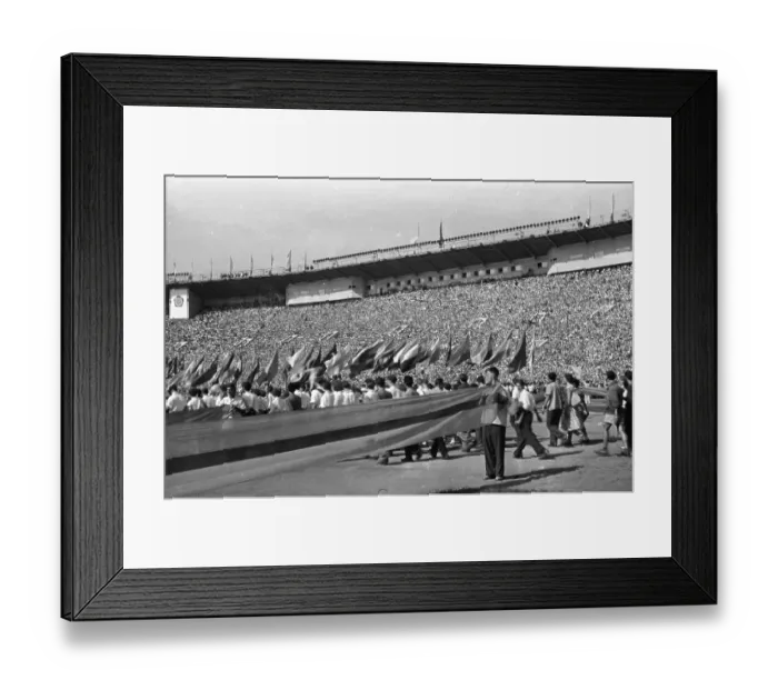 Framed Print : SSSR, Soviet Union, Moscow: The traditional World Youth Festivals organised by communist WBDJ
