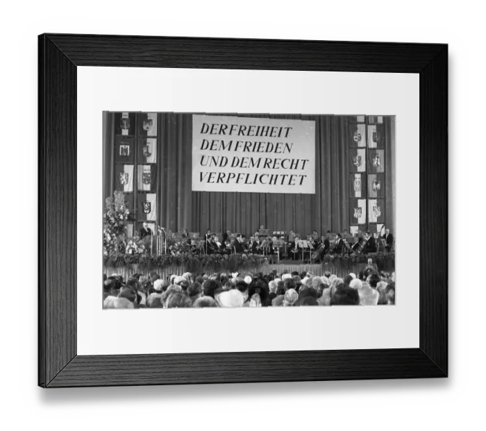 Framed Print : The Sudeten German Day, here in Nuremberg on 1