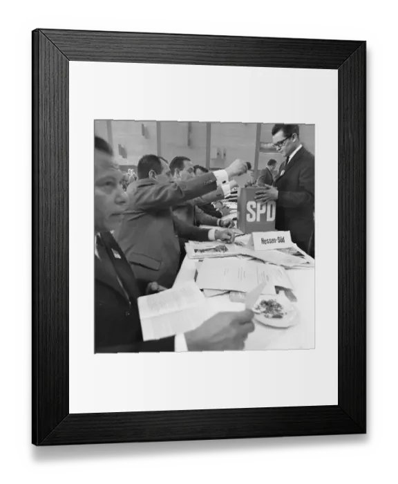 Framed Print : The Party Congress of the SPD from 1-5-6 Framed Print : The Party Congress of the SPD from 1-5-6