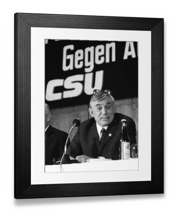 Framed Print : Against the policies of the SPD / FDP coalition