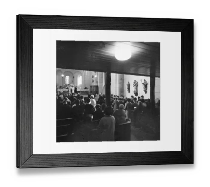 Framed Print : Bridal couples and weddings in 1966 in Sauerland