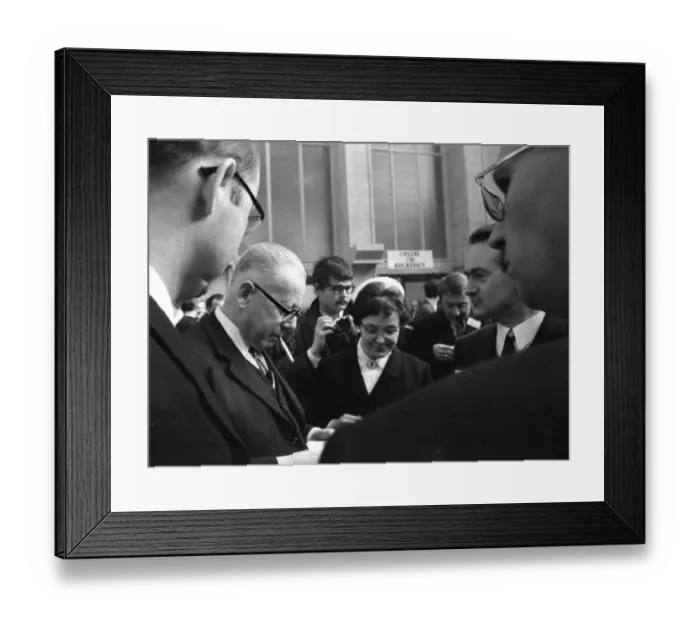 Framed Print : The Federal Assembly elected the new Federal President Gustav Heinemann (SPD)