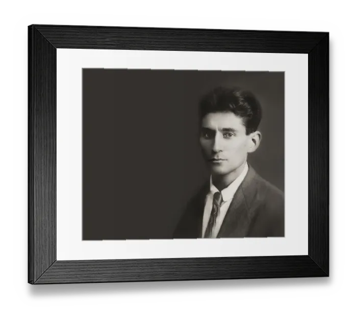 Framed Print : Portrait of Franz Kafka, 1883 - 1924 Framed Print : Portrait of Franz Kafka, 1883 - 1924