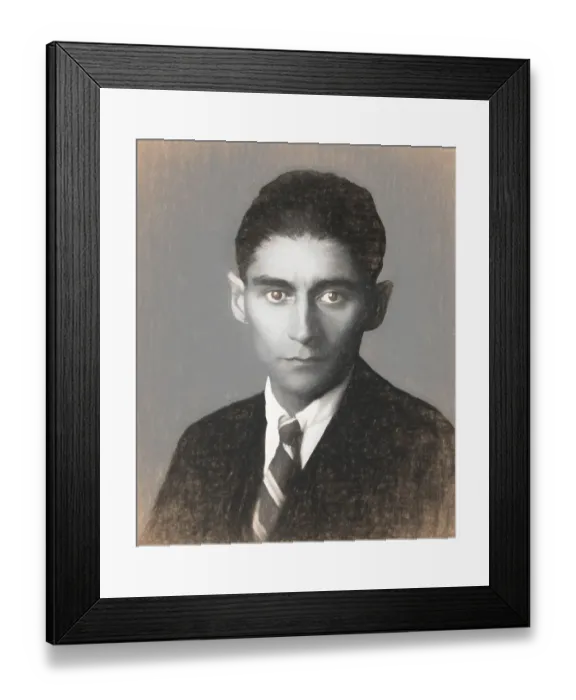 Framed Print : Portrait of Franz Kafka, 1883 - 1924