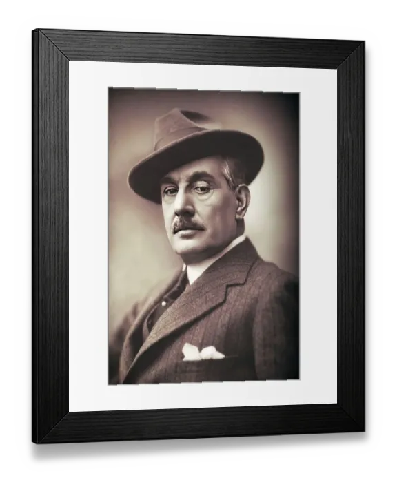 Framed Print : Giacomo Puccini, 1858 -1924, Italian composer