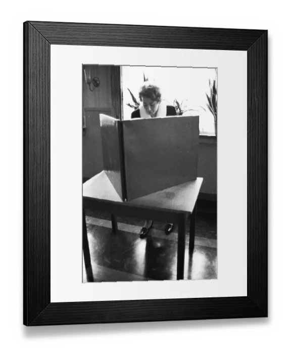 Framed Print : The 1969 federal election here on 28